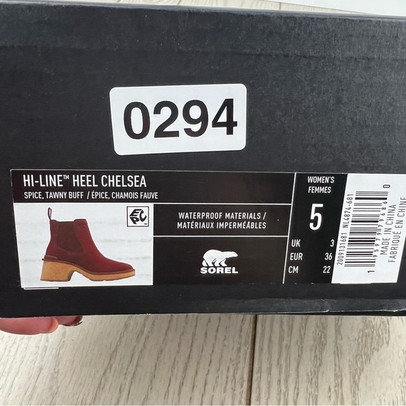 Sorel Women's Hi-Line Heel Chelsea Boots US5 Spice, Tawny Buff $190 - Picture 8 of 11